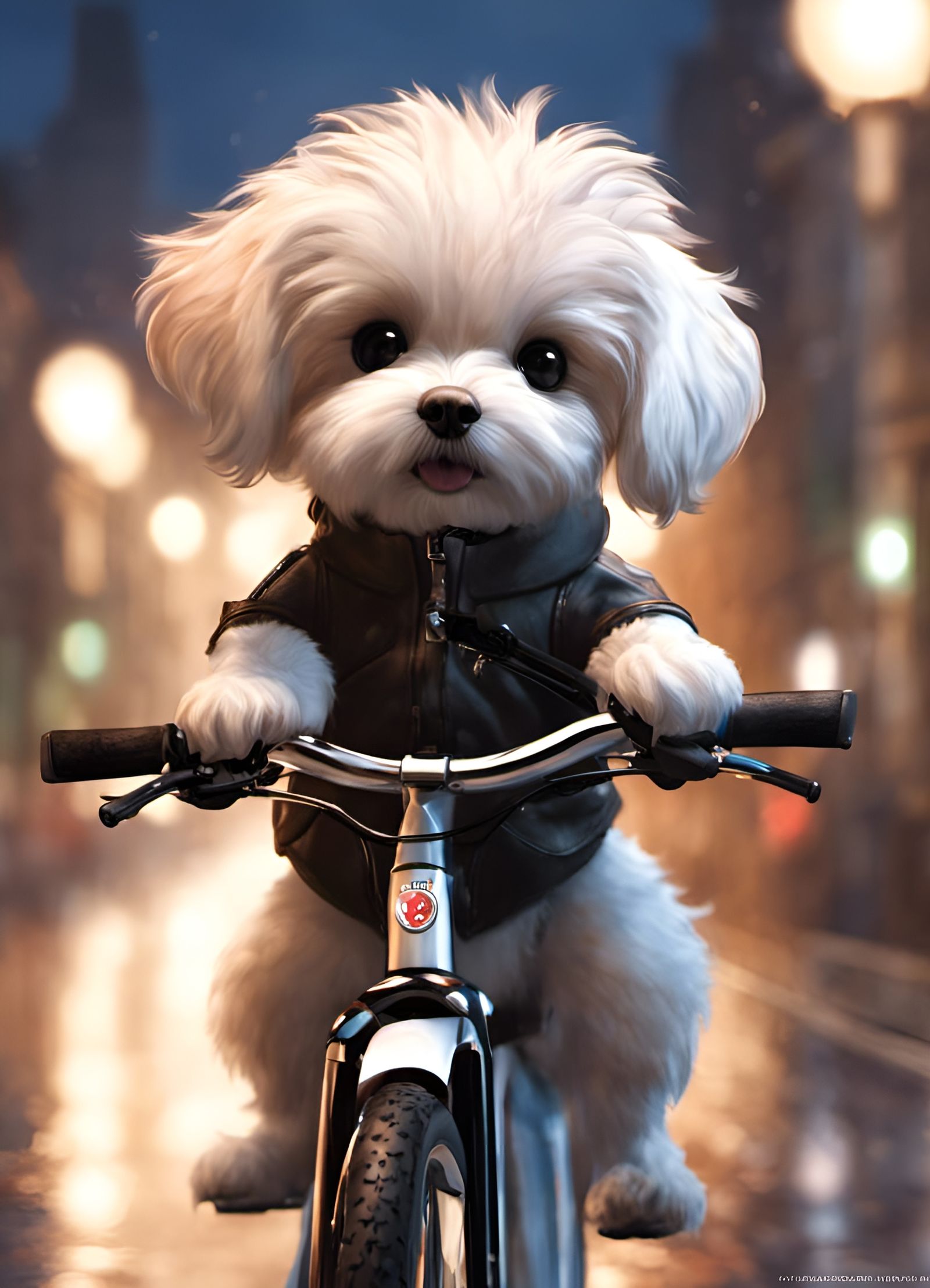 I like to ride my bicycle, 
I ride it every day ...