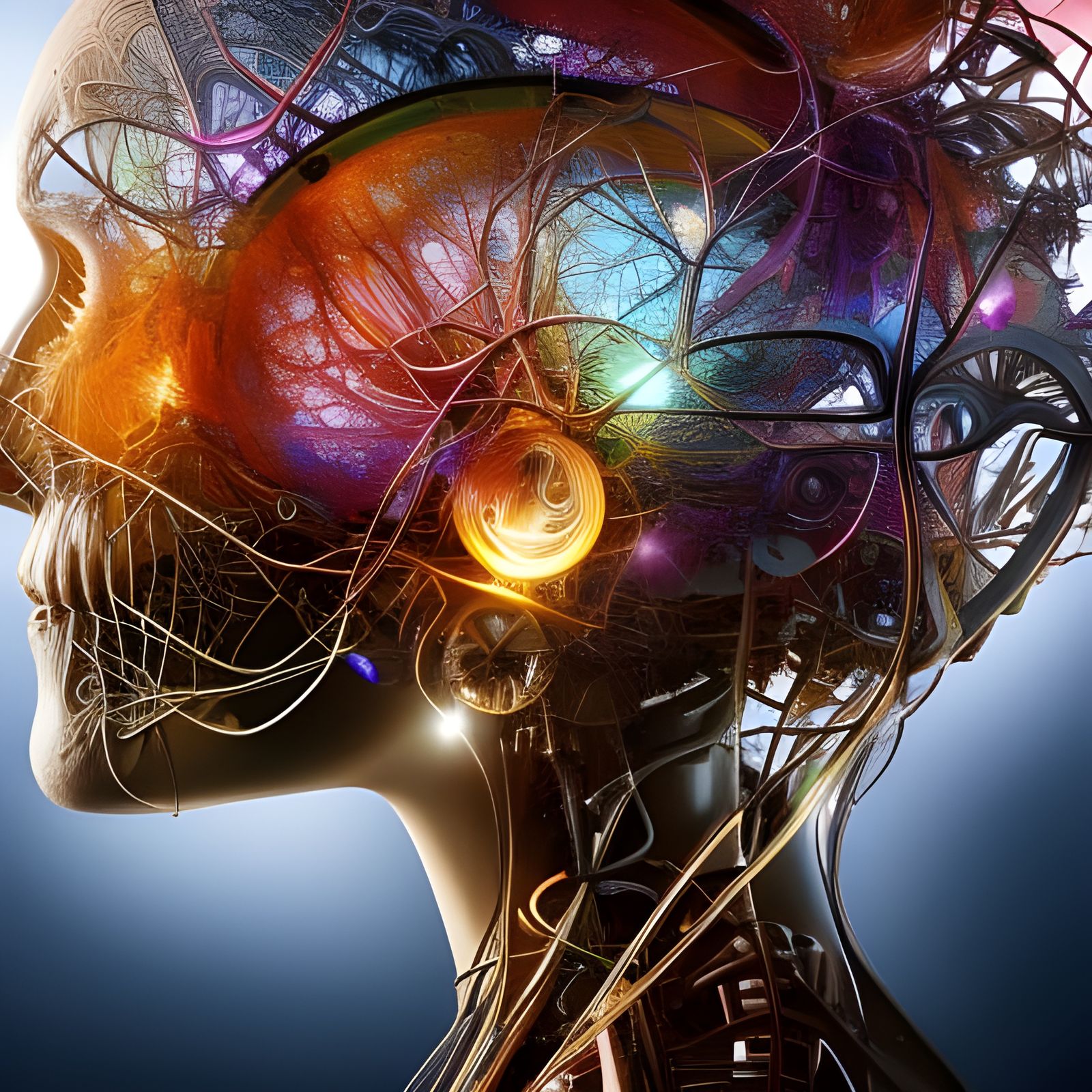 The amazing contained chaos of the human brain   by @avionesplateados 