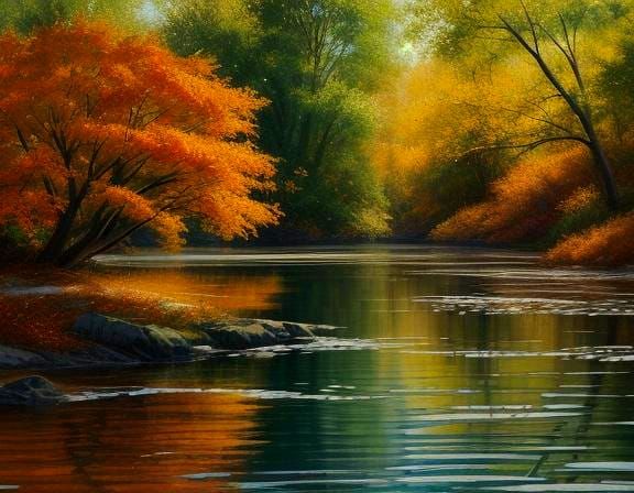 Tranquil river  by @Nanou the only real one