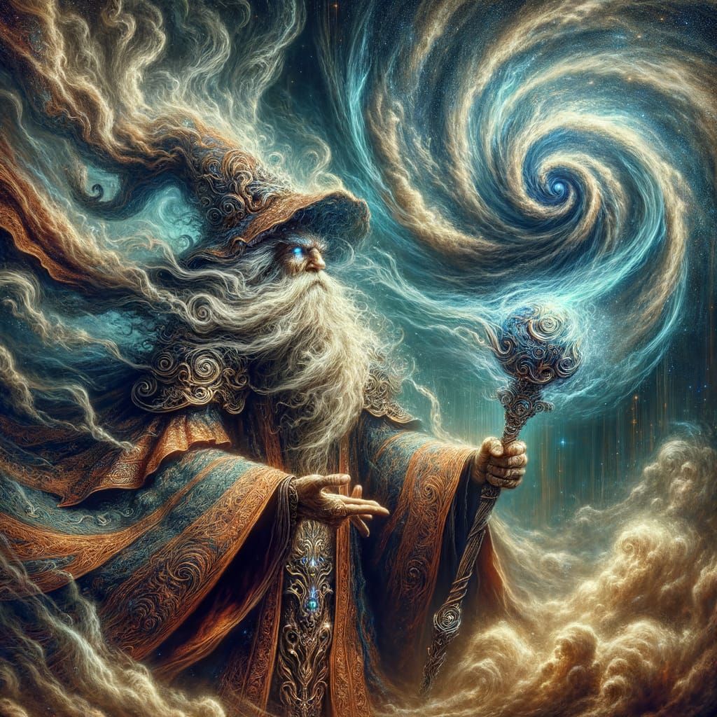 wizard master of the wind  by @Lady on Fire
