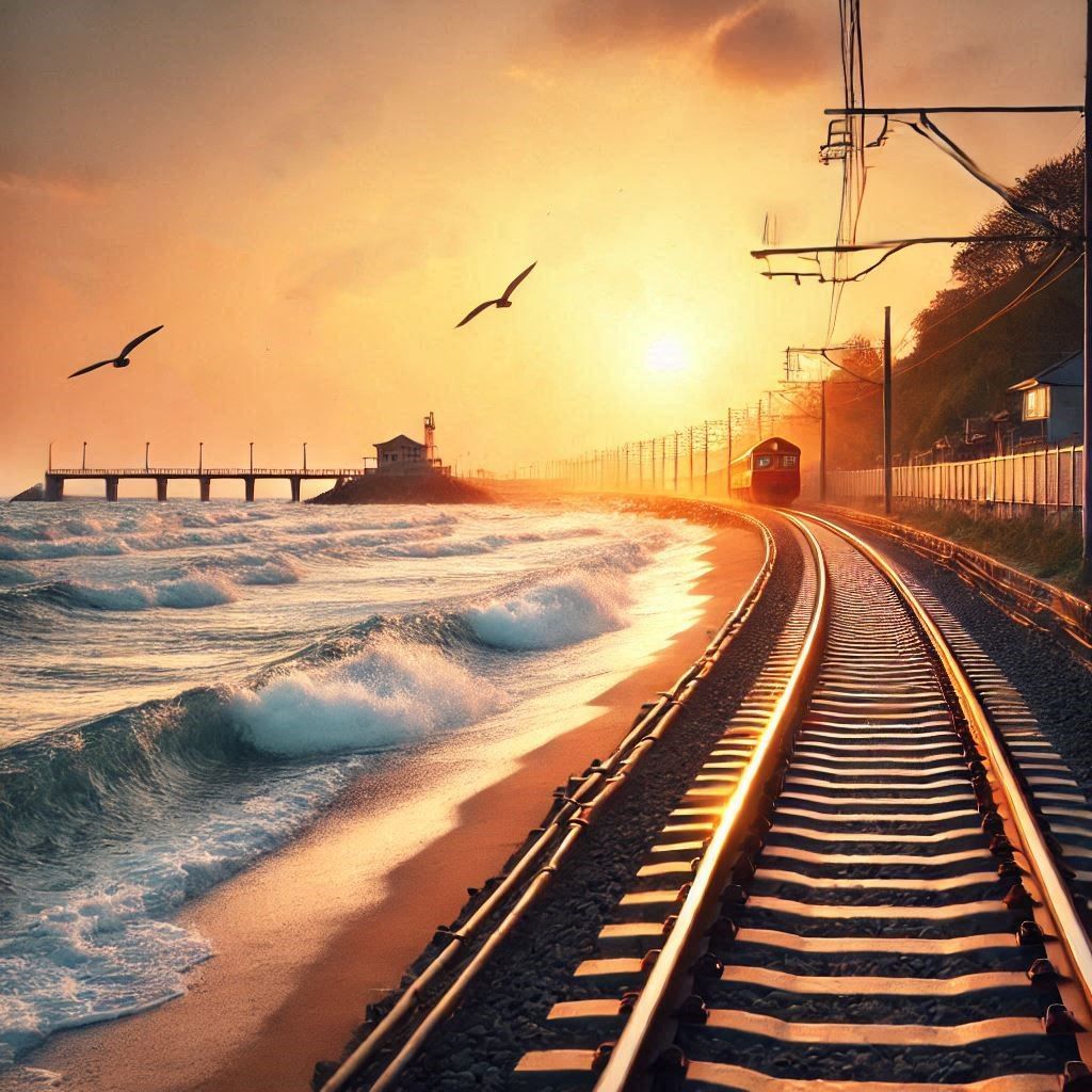 Where the Railroad Meets the Sea