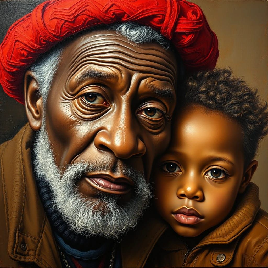 With My Grandfather 😊😊🎉