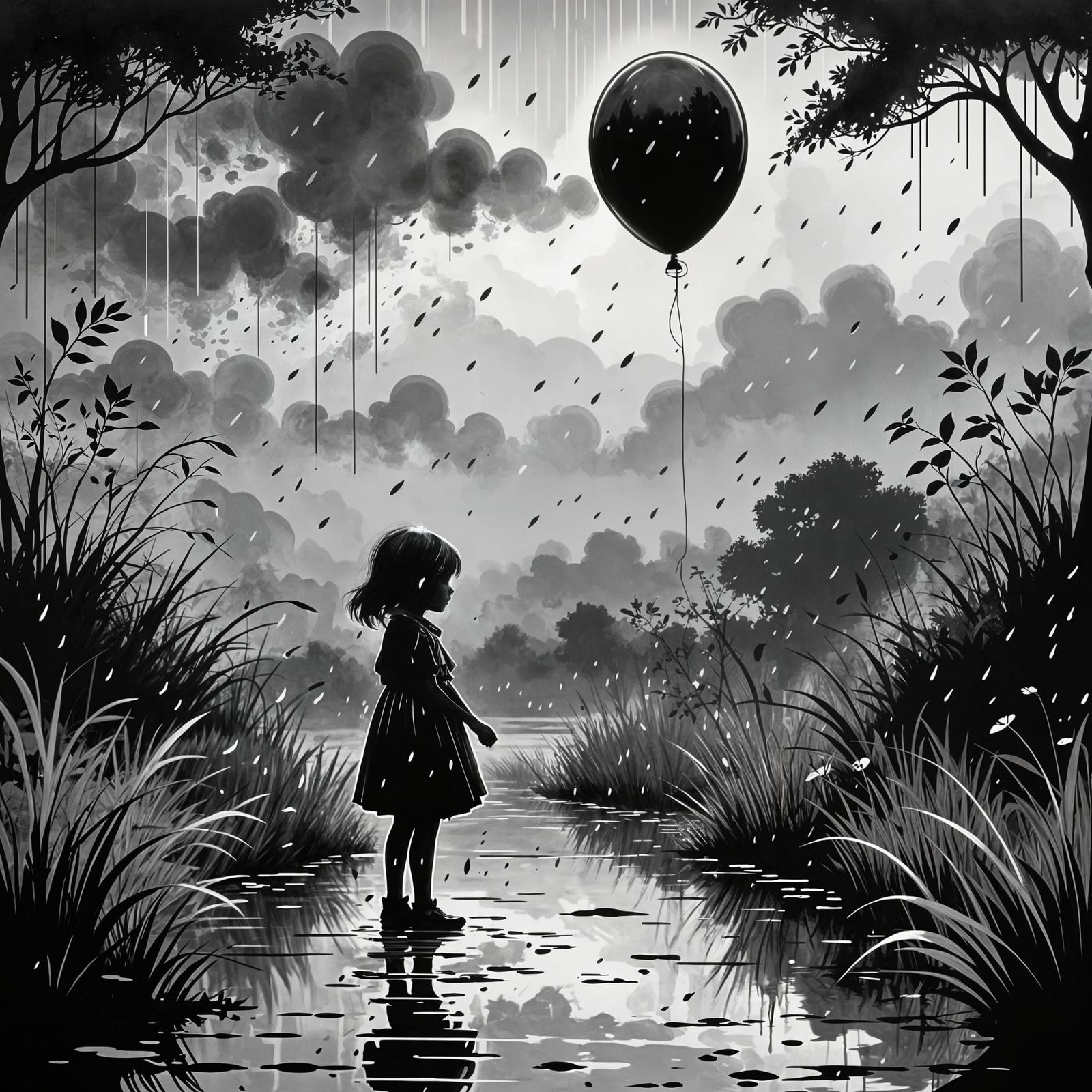 Chasing Echoes of Innocence  by @Artificial Artistry