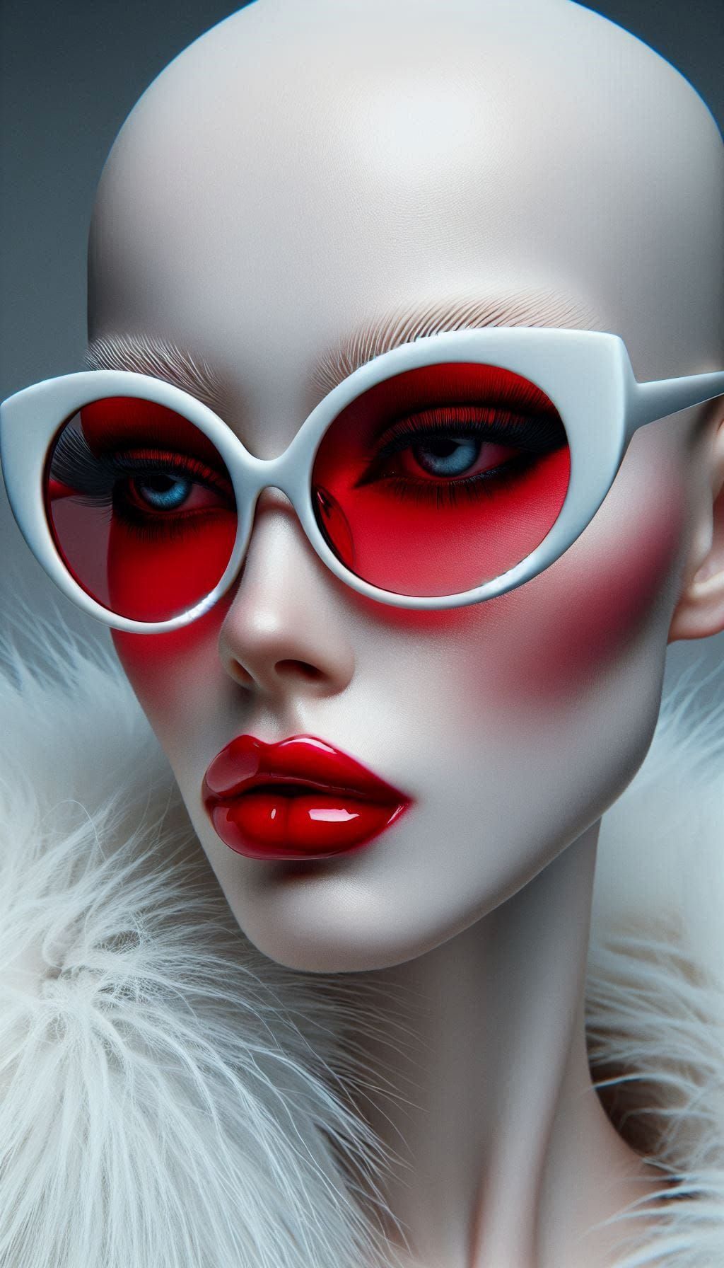 Glossy acrylic painting