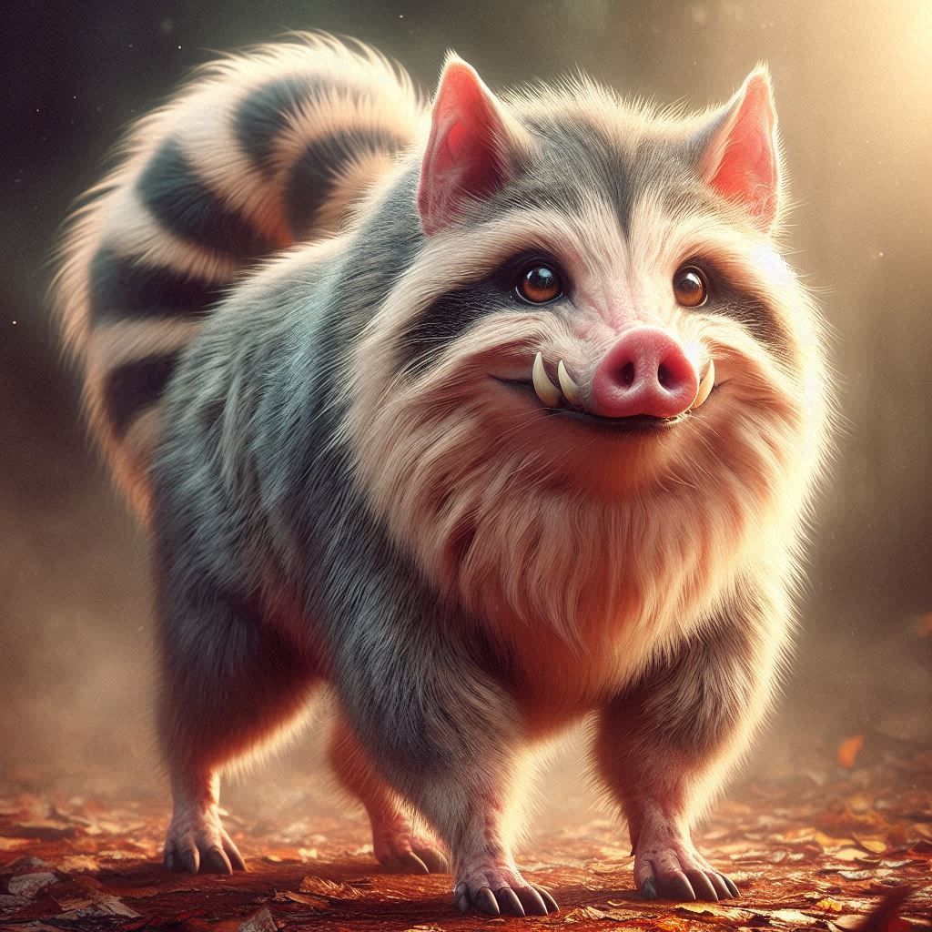 Pigoon (Pig + Raccoon)