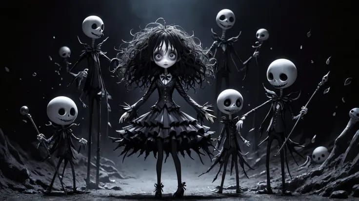 Little Lady Tim Burton Style
