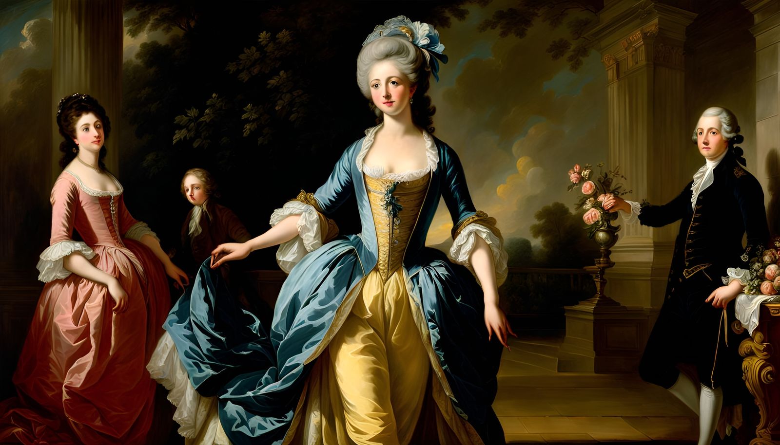 rococo scene - AI Generated Artwork - NightCafe Creator