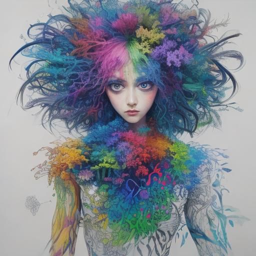 Woman , flower gardener