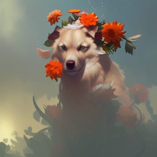 flower dog