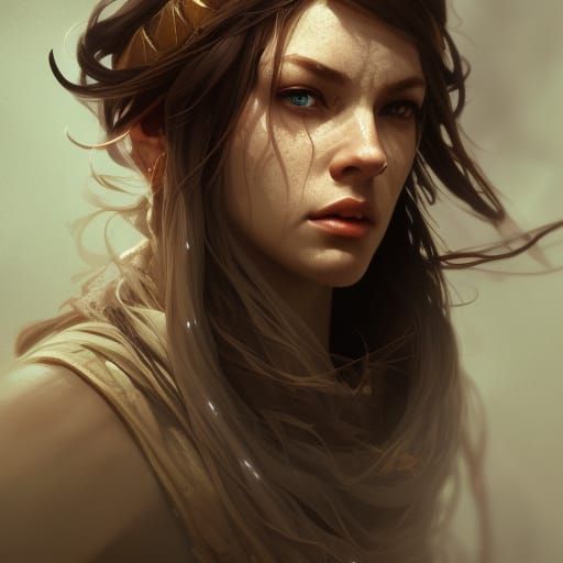 Druid head and shoulders portrait, 8k resolution concept art portrait ...