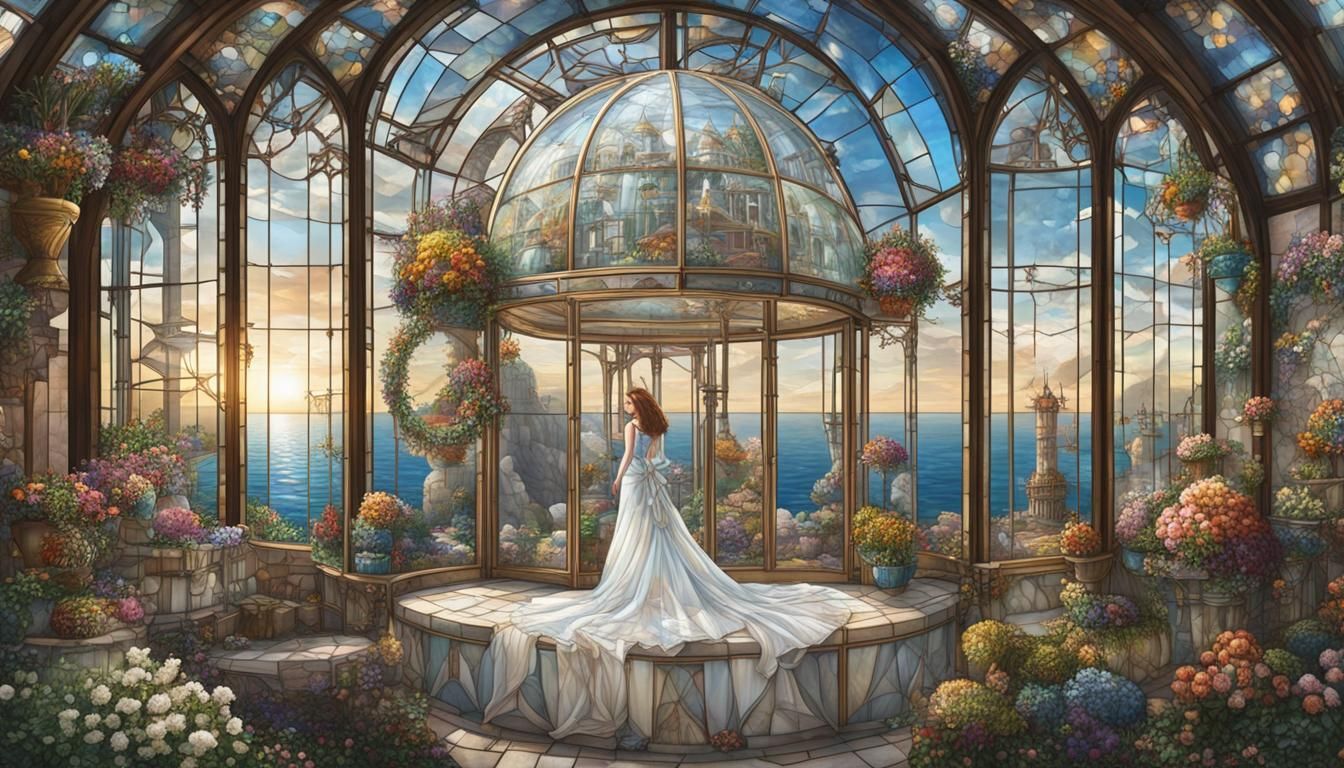 Time traveling machine; she went home.