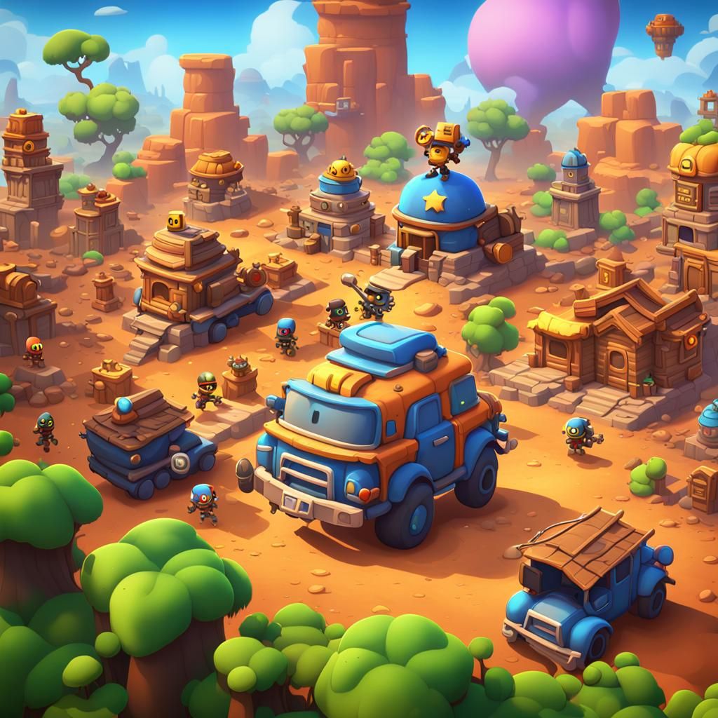 Brawl Stars Fan Concept Art in Unreal Engine 5
