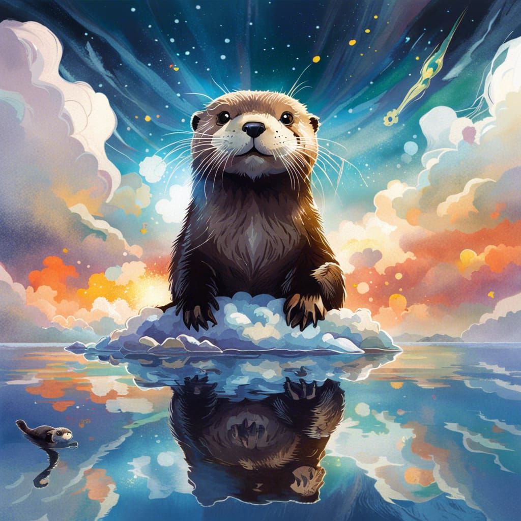 Fire-Breathing River Otter - AI Generated Artwork - NightCafe Creator