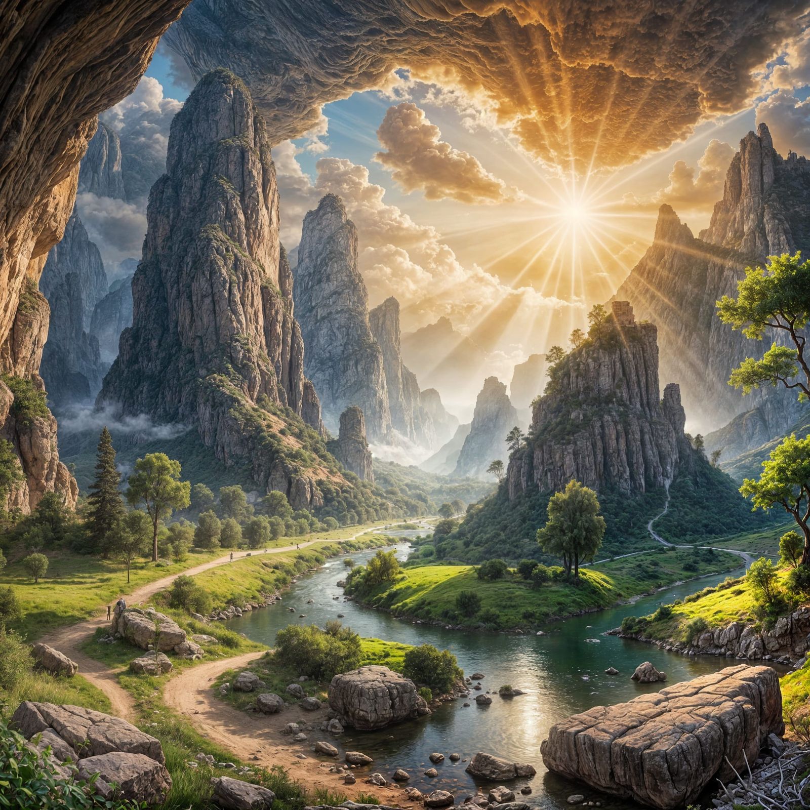 Stunning Primordial Landscape