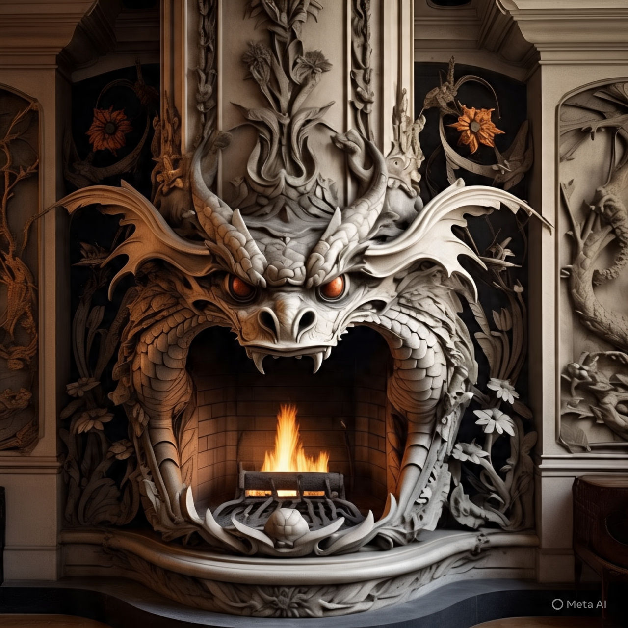 The 'Hell’s Mouth' fireplace
