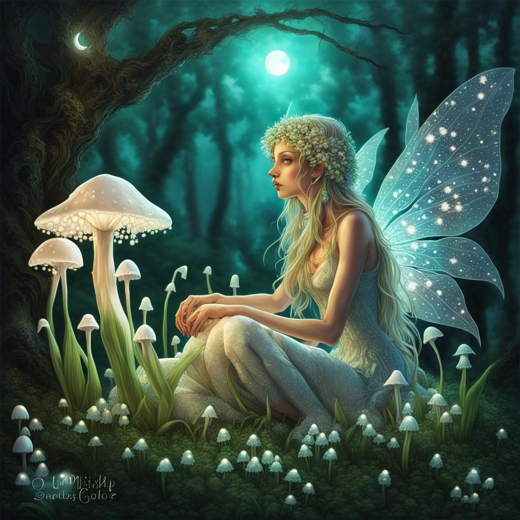 Phosphorescent Lily of the Valley Fairy. She is loving a Magical ...