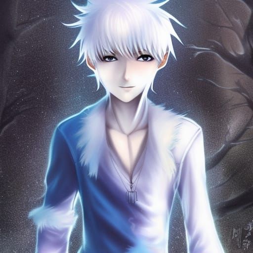 Anime Blue Angst Boy - AI Generated Artwork - NightCafe Creator