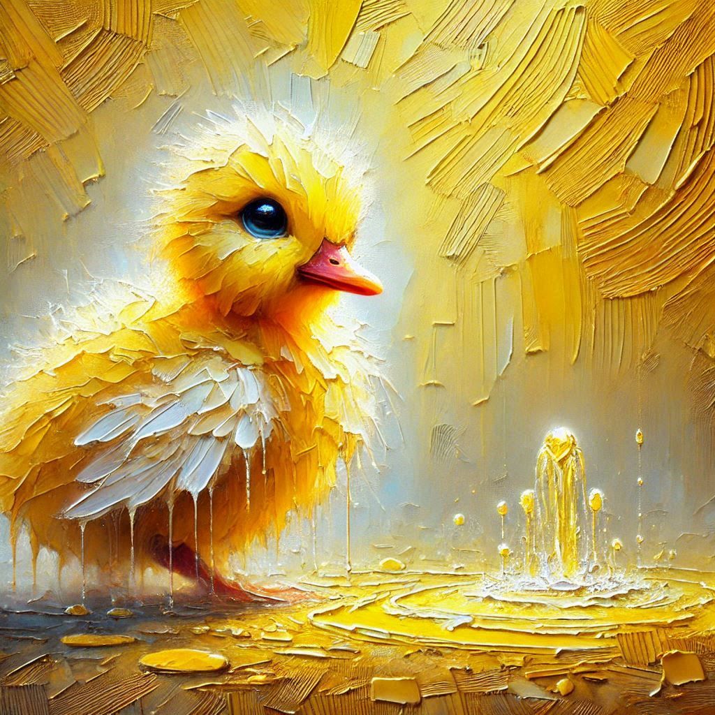 Daisy the yellow duckling