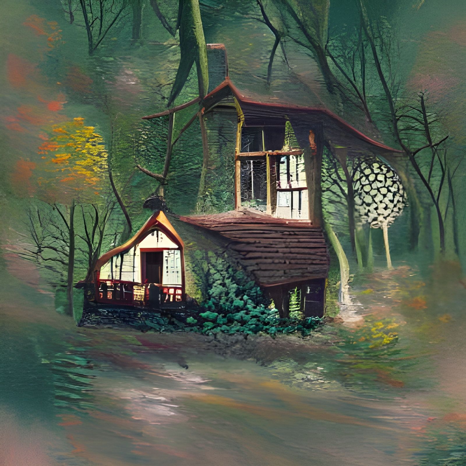 The cottage in the woods 