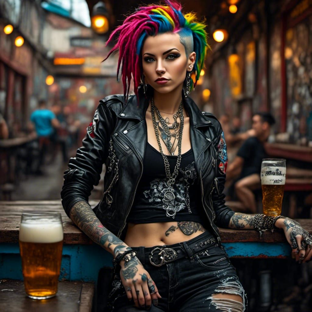 <lora:PunkStyle:1.0>