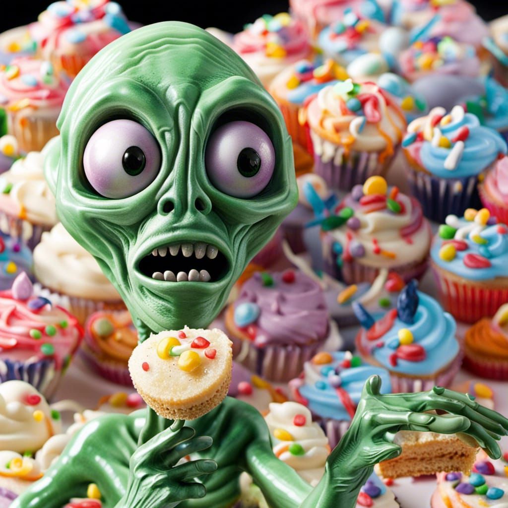 Aliens hooked on sugar freaking out!