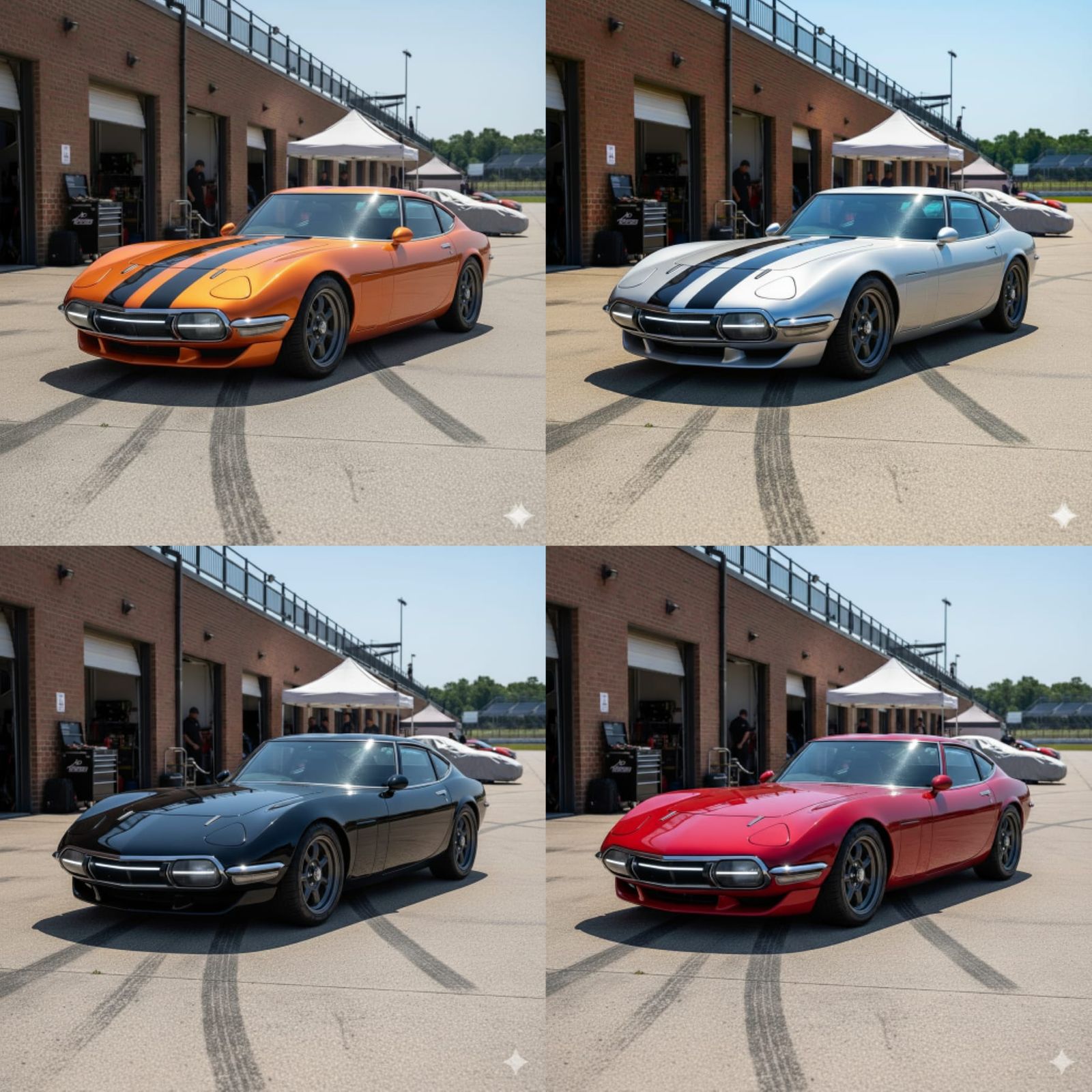 Toyota 2000GT, resto-mod: Choose your color.