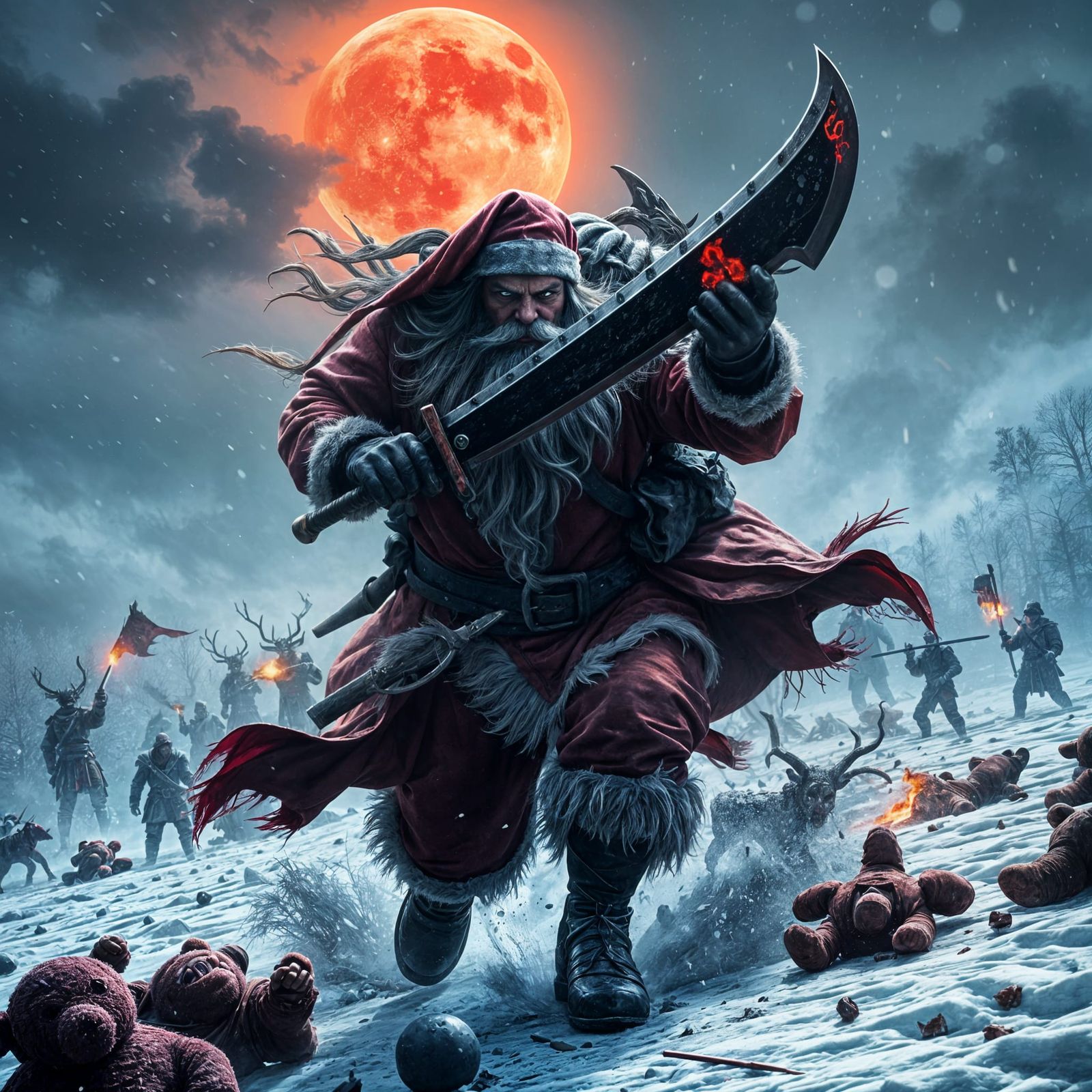 Corrupted Santa  by @Mooncraftnartsrose