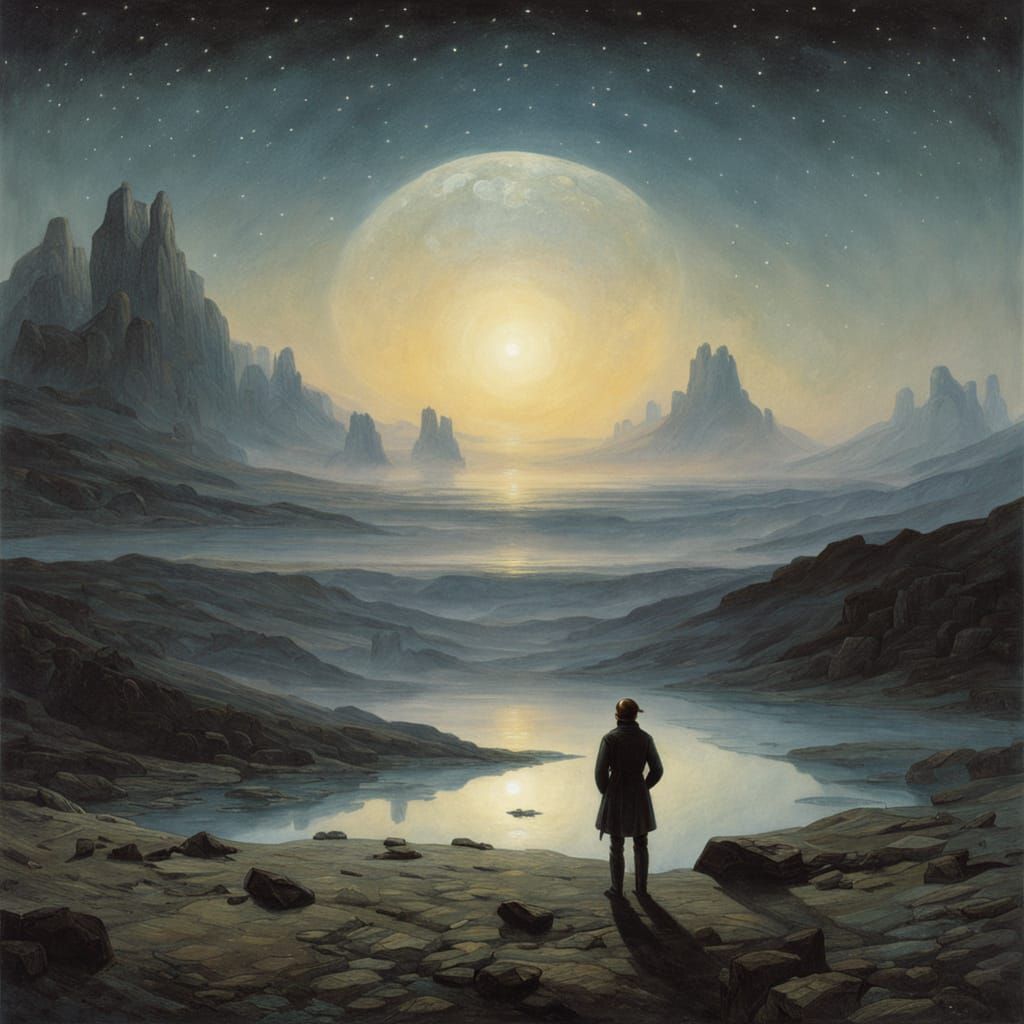 Astronaut in Nebula: Surreal Space Art