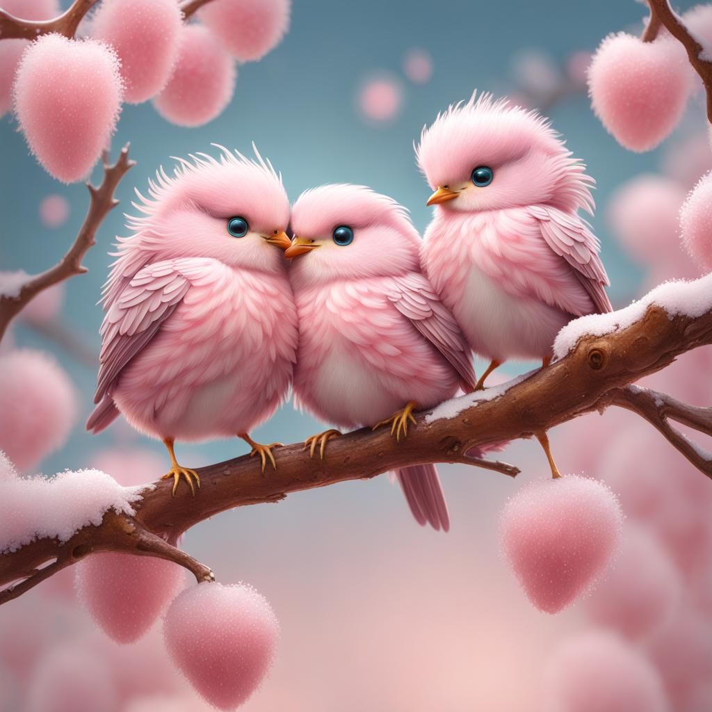 Cute birds!!! (alt title: looks like I'm thirdwheeling again 😅)  by @Lore 