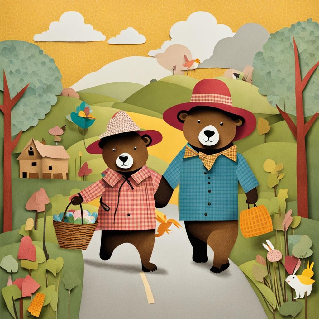 Bear and Rabbit Walk to the Rabbit Hole