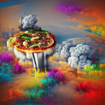Mushroom Cloud Pizza