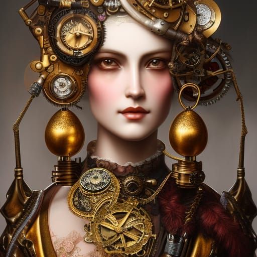 Rococo steampunk Easter - AI Generated Artwork - NightCafe Creator