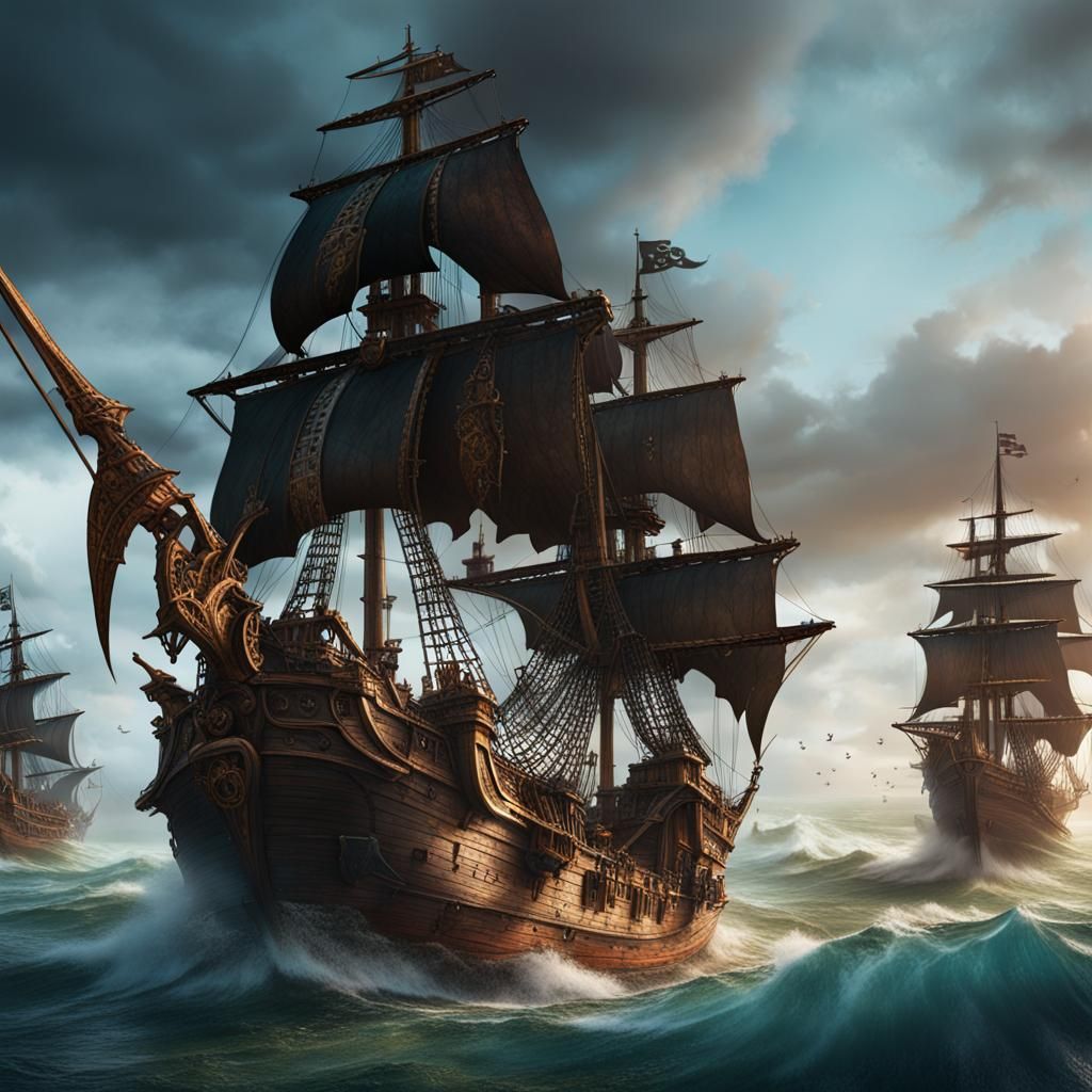 Pirates Of Carribean - Ai Generated Artwork - Nightcafe Creator