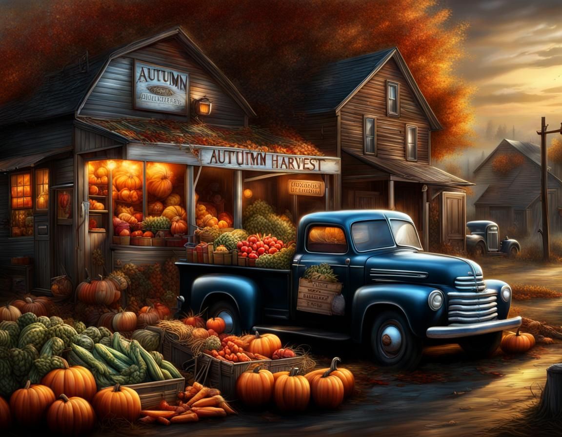 Fall Harvest at Market: Midwest Americana  by @Cyan Skye