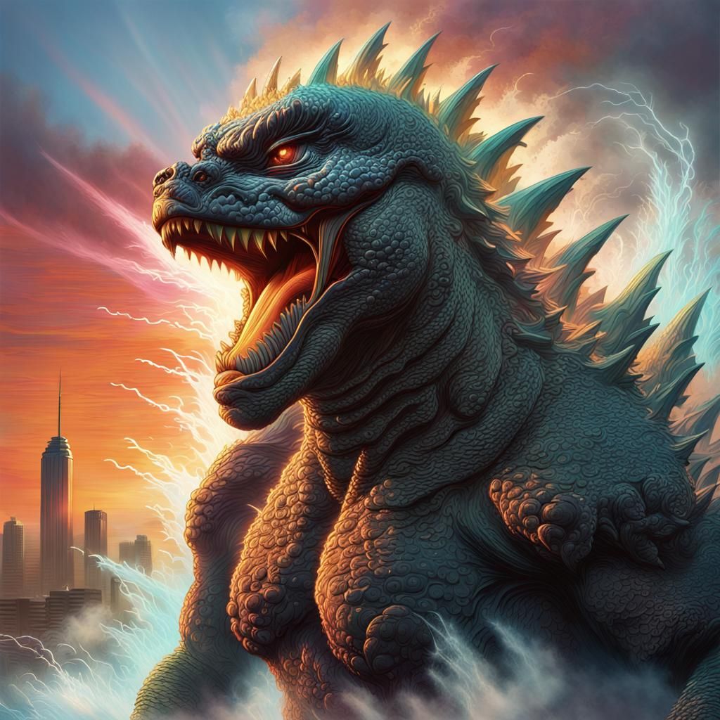 Godzilla - AI Generated Artwork - NightCafe Creator