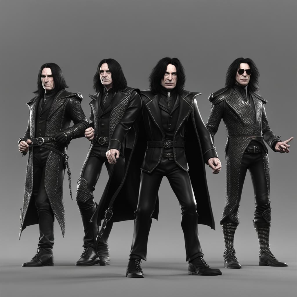 snape in a 1980’s glam metal band