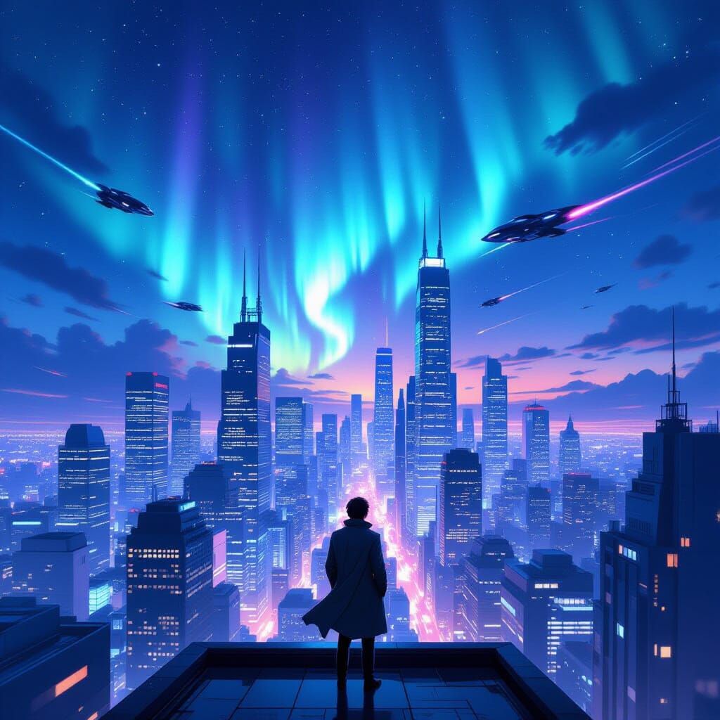 Ville futuriste   by @Nemelyne