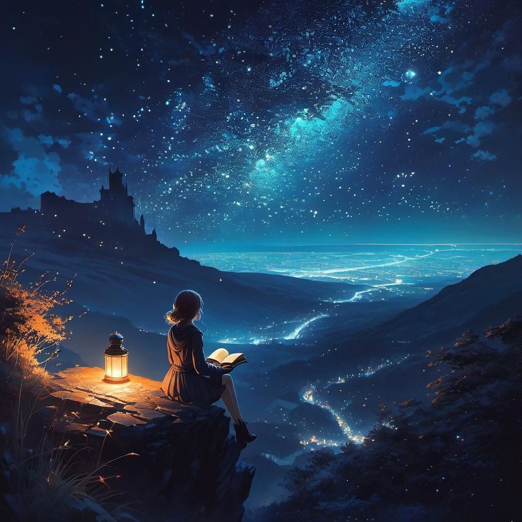 Nighttime reading  by @Finyan