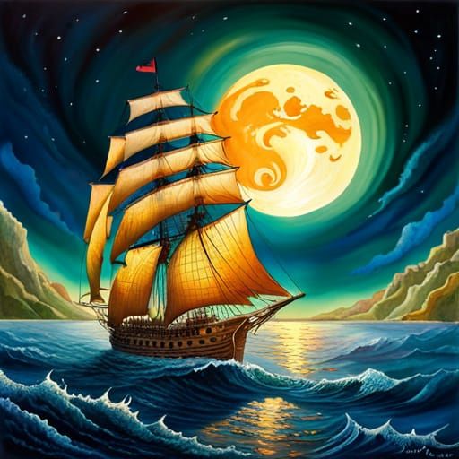 Sail away with me honey AI Generated Artwork NightCafe Creator