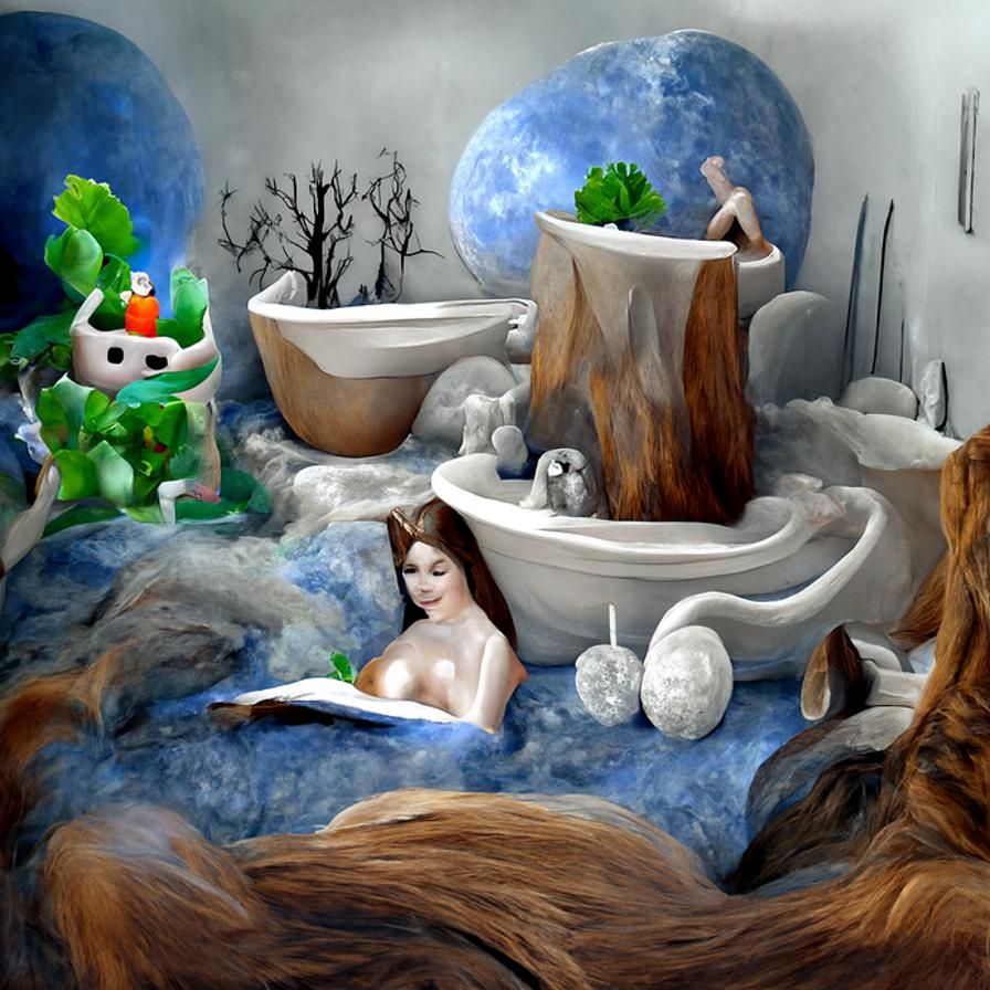 Bathtub Forest Fantasy