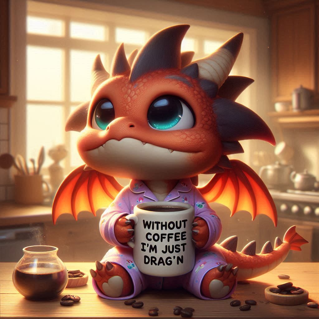 Without coffee I'm just drag'n