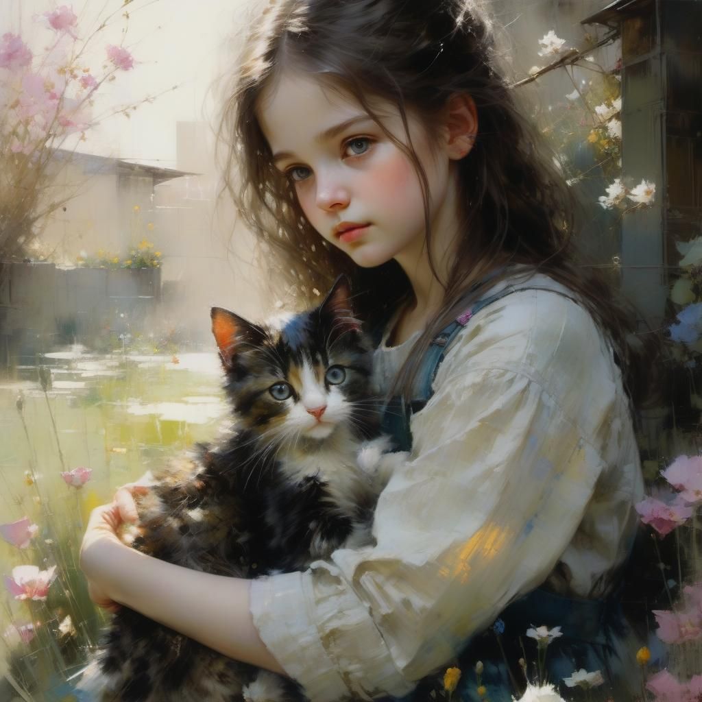 Nostalgic memories, my first kitten   by @Martinacats 