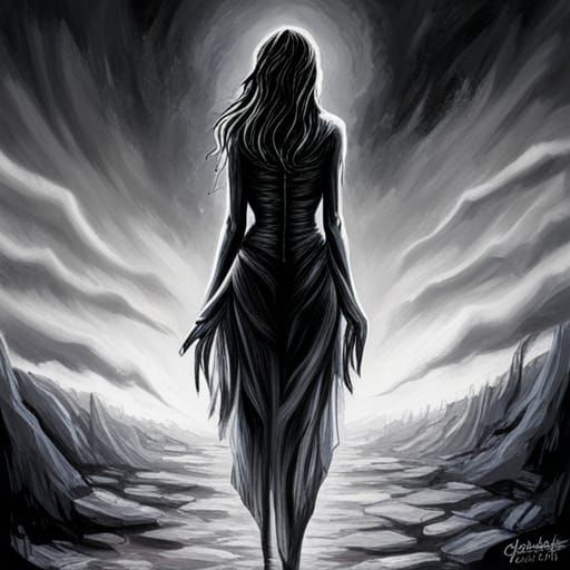 The void rains upon her heart