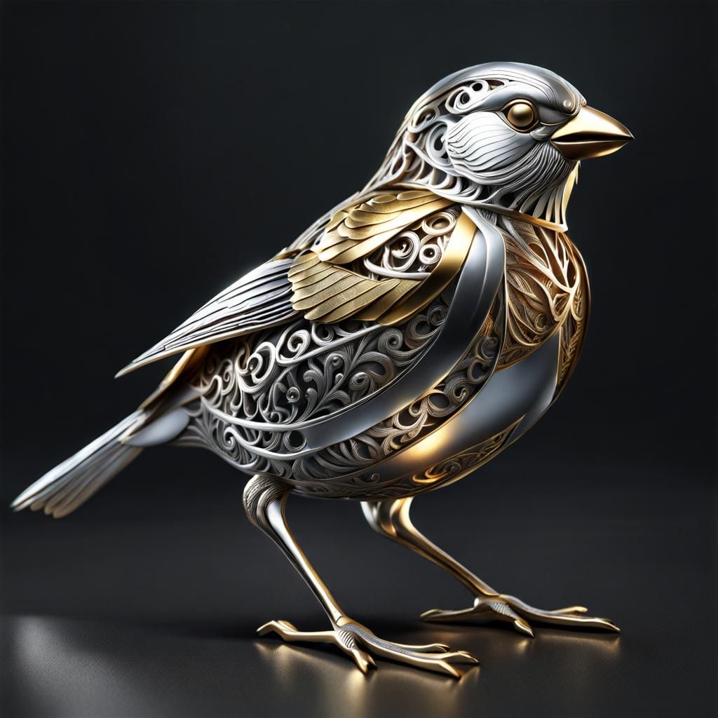 Filagree Sparrow  by @Lotus