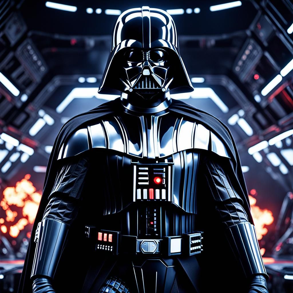 Darth Vader, on starship - AI Generated Artwork - NightCafe Creator