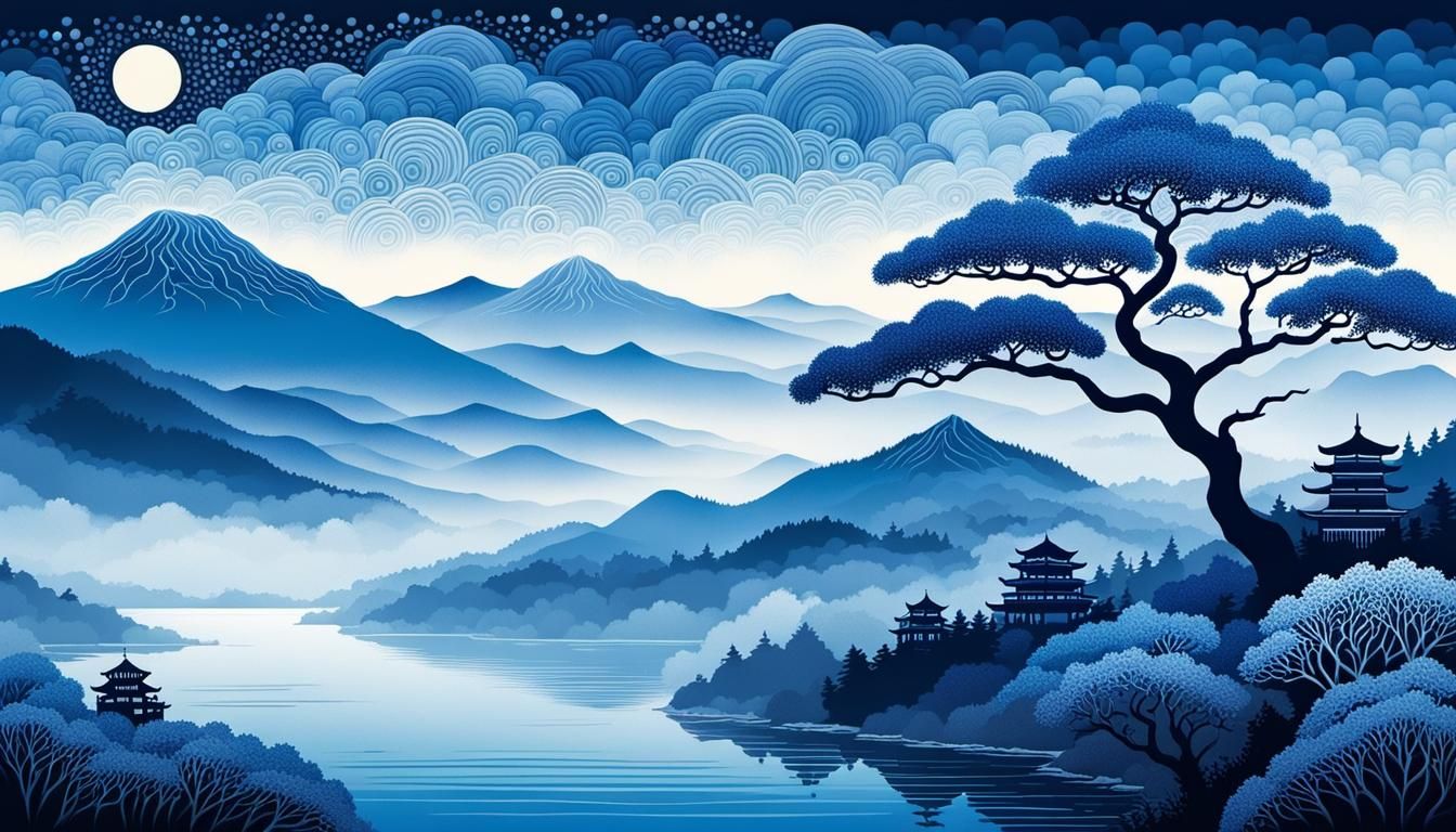 Misty Morning in Japan  by @B4ttle C4t