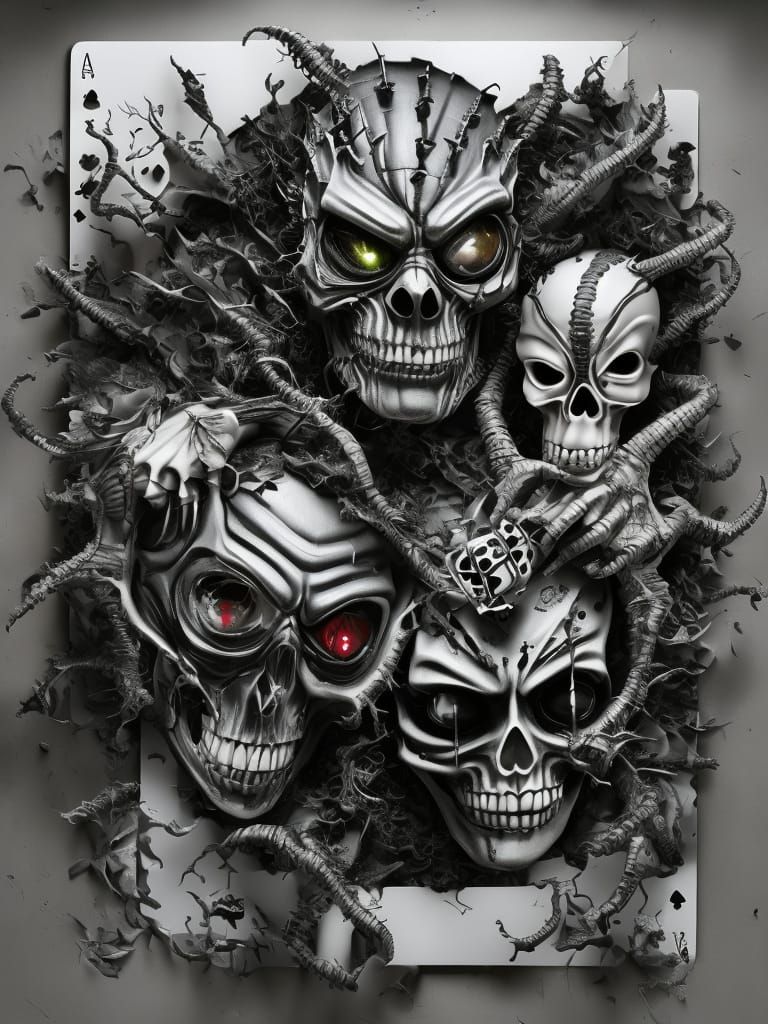 Gothic Horror Court of Card Suits