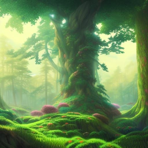 Magical Forest - AI Generated Artwork - NightCafe Creator