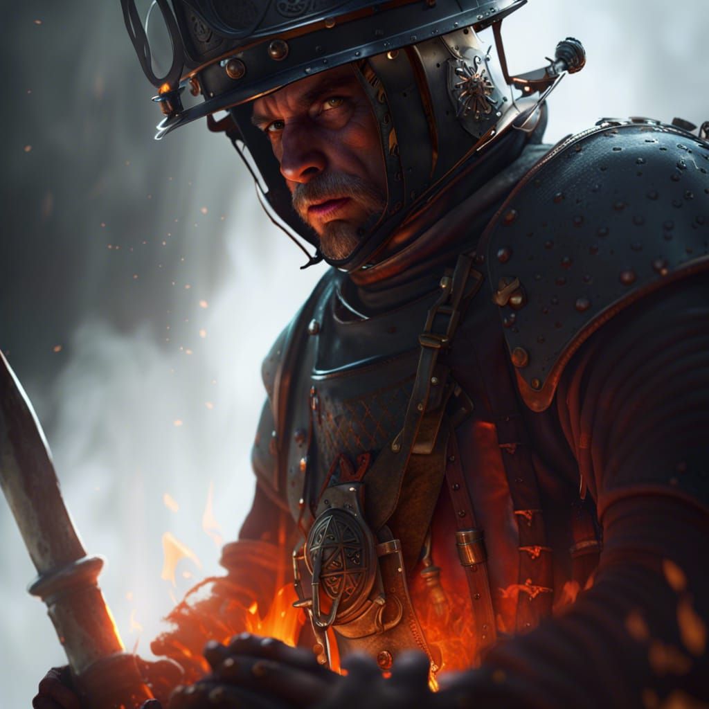 Medieval Firefighter - AI Generated Artwork - NightCafe Creator