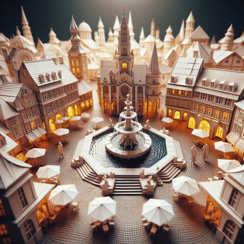 Origami town
